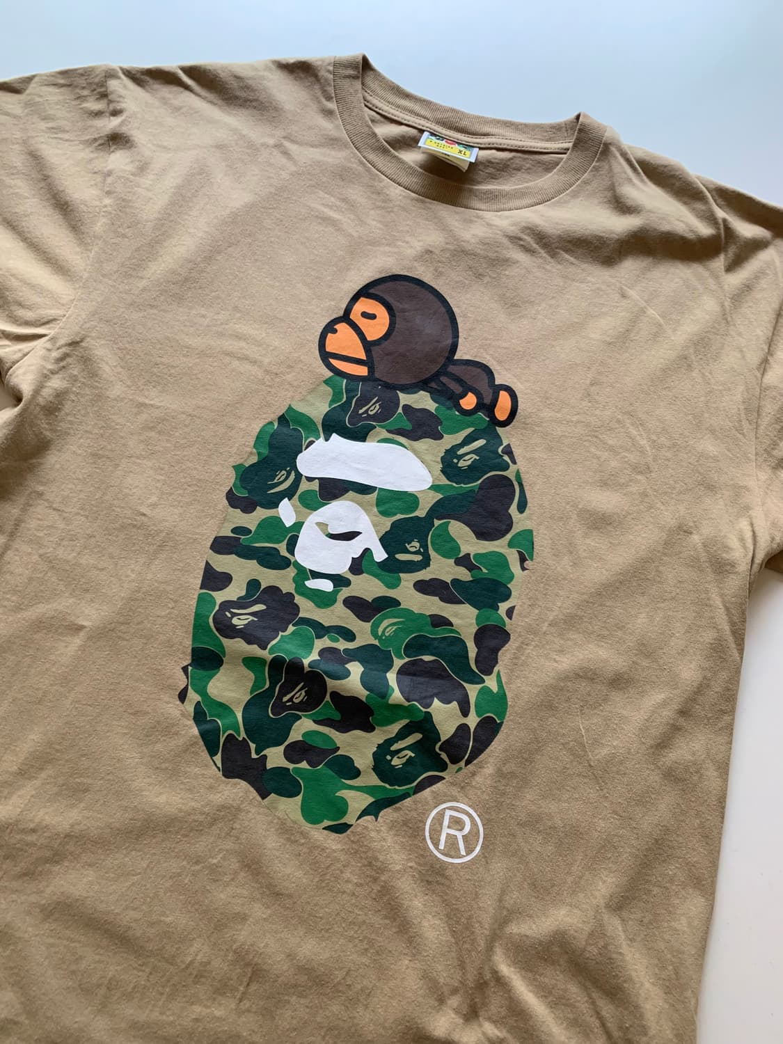 베이프 BAPE 카모 베이지 반팔티 상품이미지2