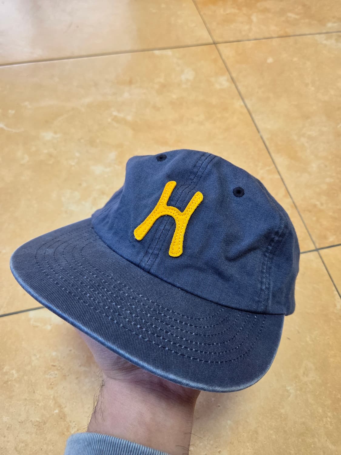 헬로선라이즈 워시드 볼캡 네이비 모자 상품이미지1