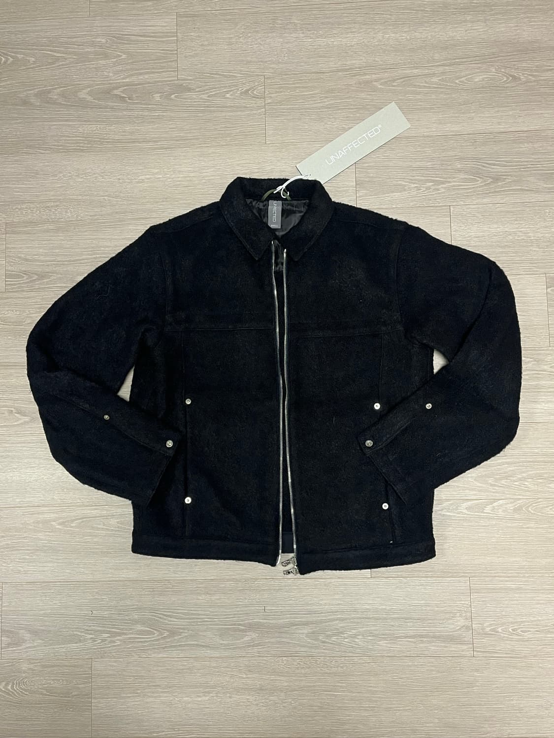 (새상품) 언어펙티드 UNAFECTED 울 헤링본 트러커 자켓 상품이미지3