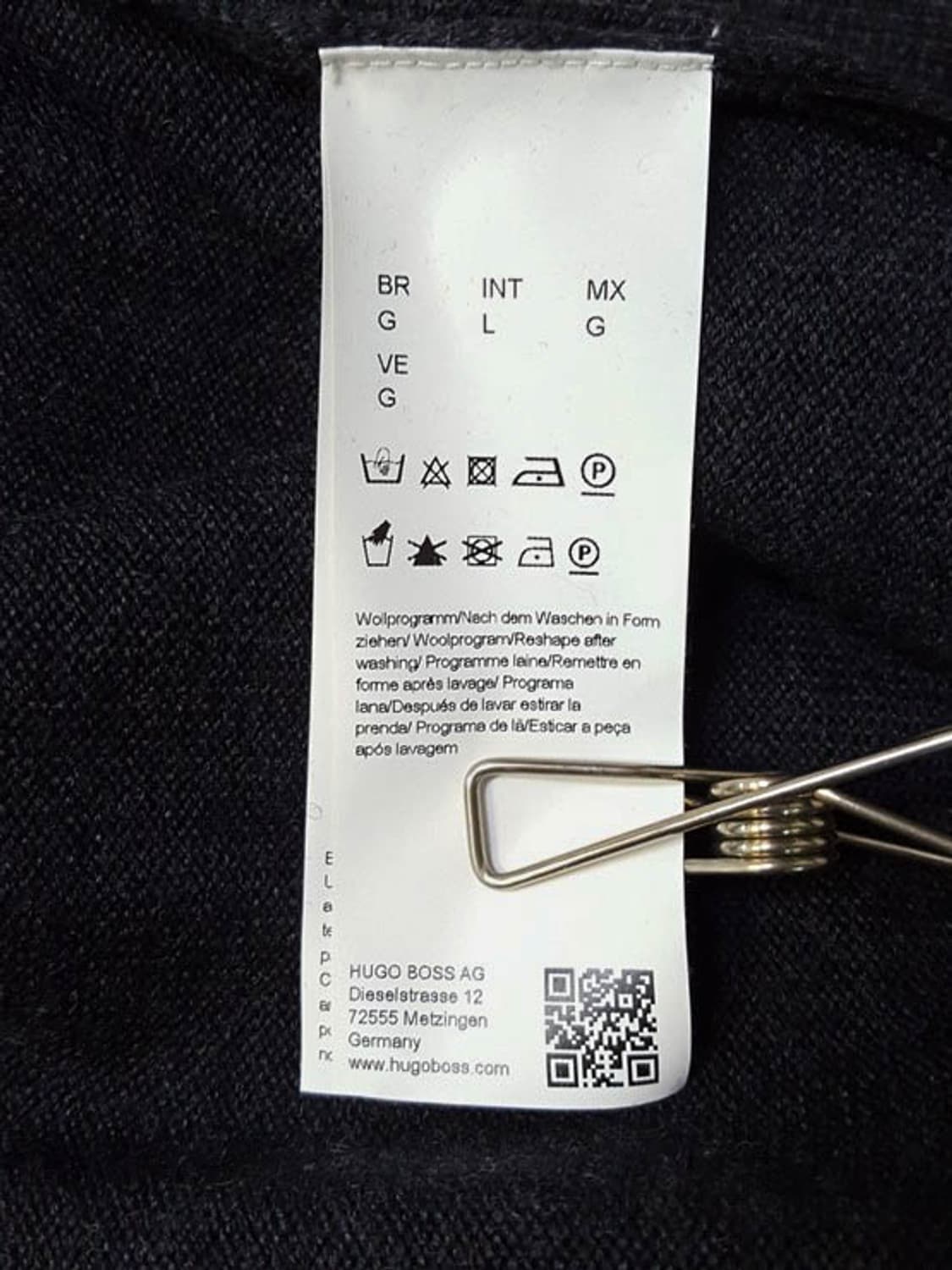 휴고보스 남성 메리노 울 니트 집업 100 상품이미지8