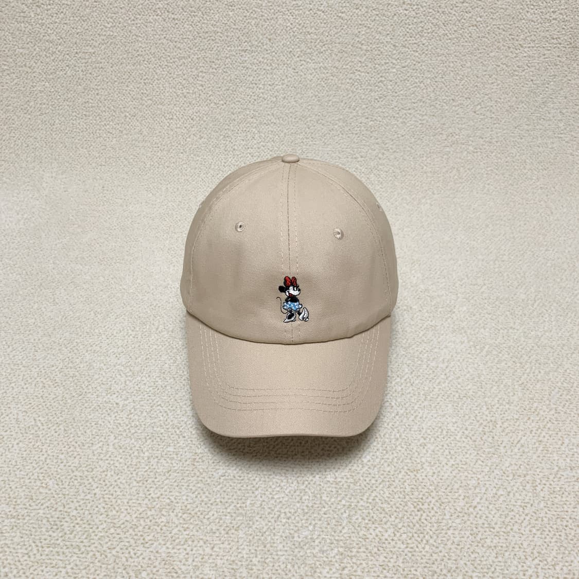 Disney Minnie Mouse Beige Baseball Cap 상품이미지2