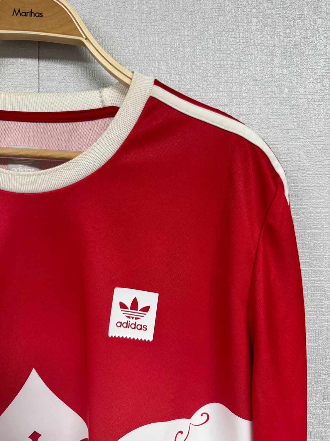 아디다스 스케이트보딩x에비센 저지 스칼렛 롱슬리브 상품이미지2