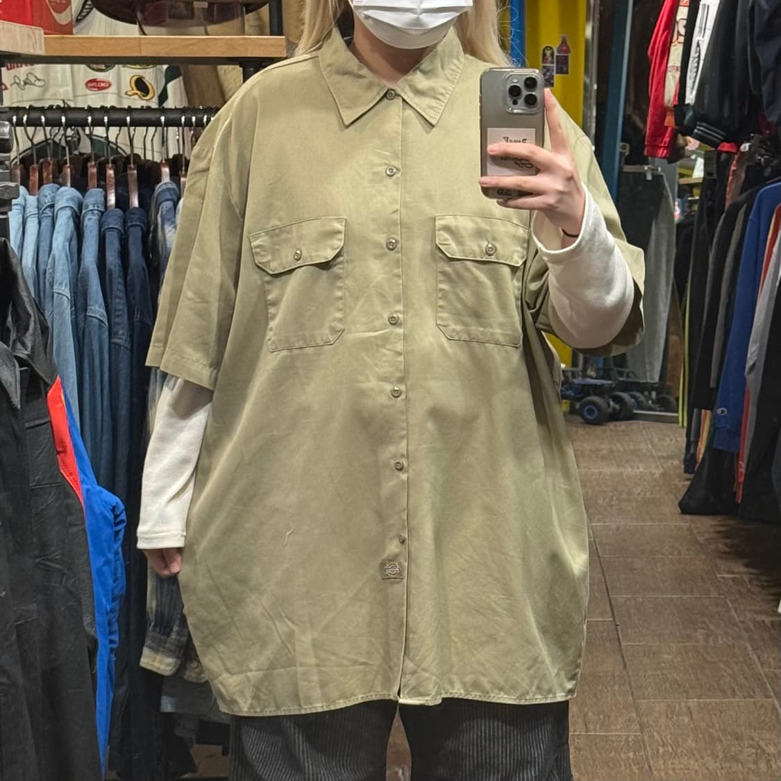 [HI] 칼하트 반팔셔츠 카키 상품이미지1