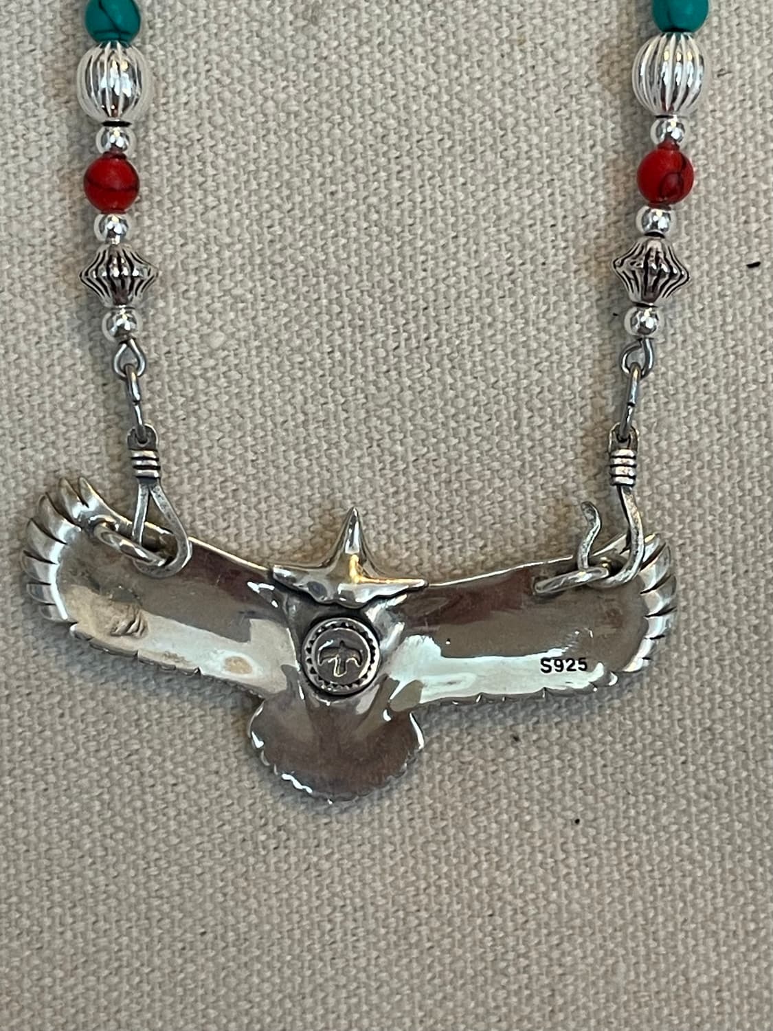 silver egle navaho nacklace  상품이미지5
