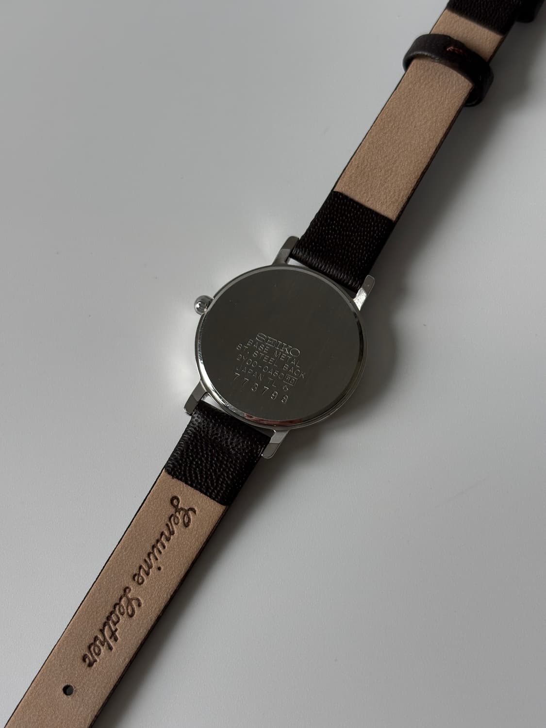 1980년대 아라빅 인덱스 실버 쿼츠 여성 상품이미지6