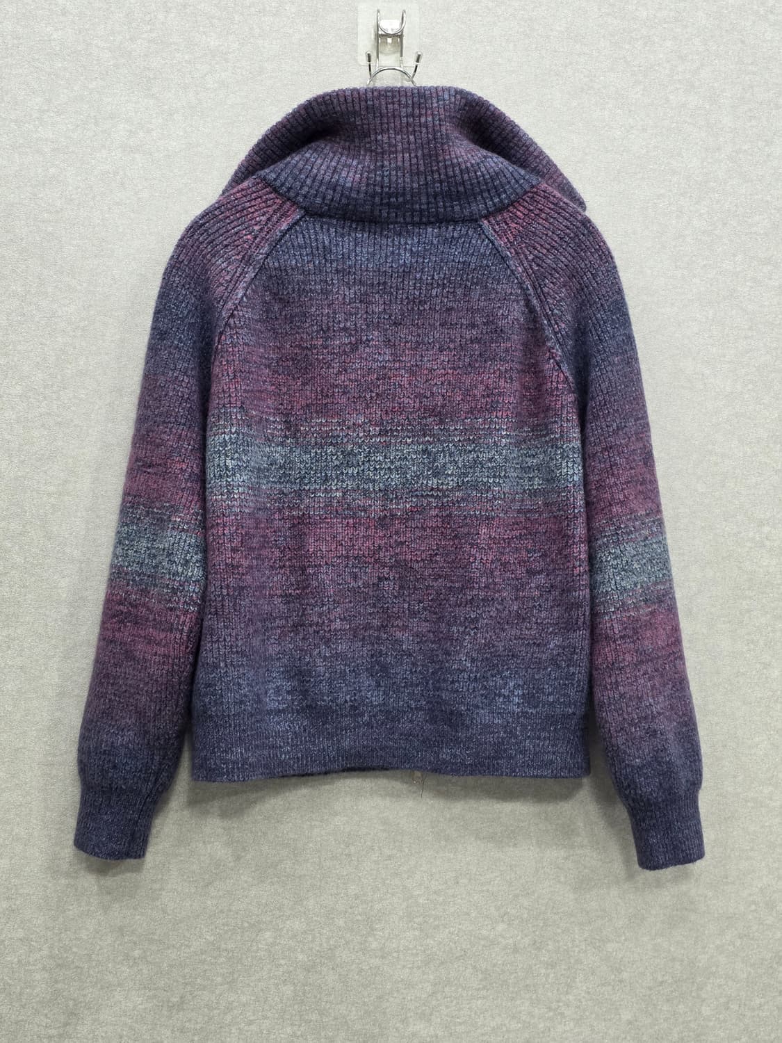 믹스 그라데이션 집업 니트 가디건 상품이미지6