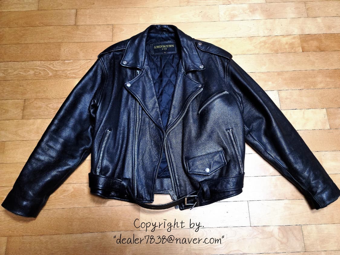 London Town 크롭 라이더 가죽 자켓 <택포> 상품이미지3