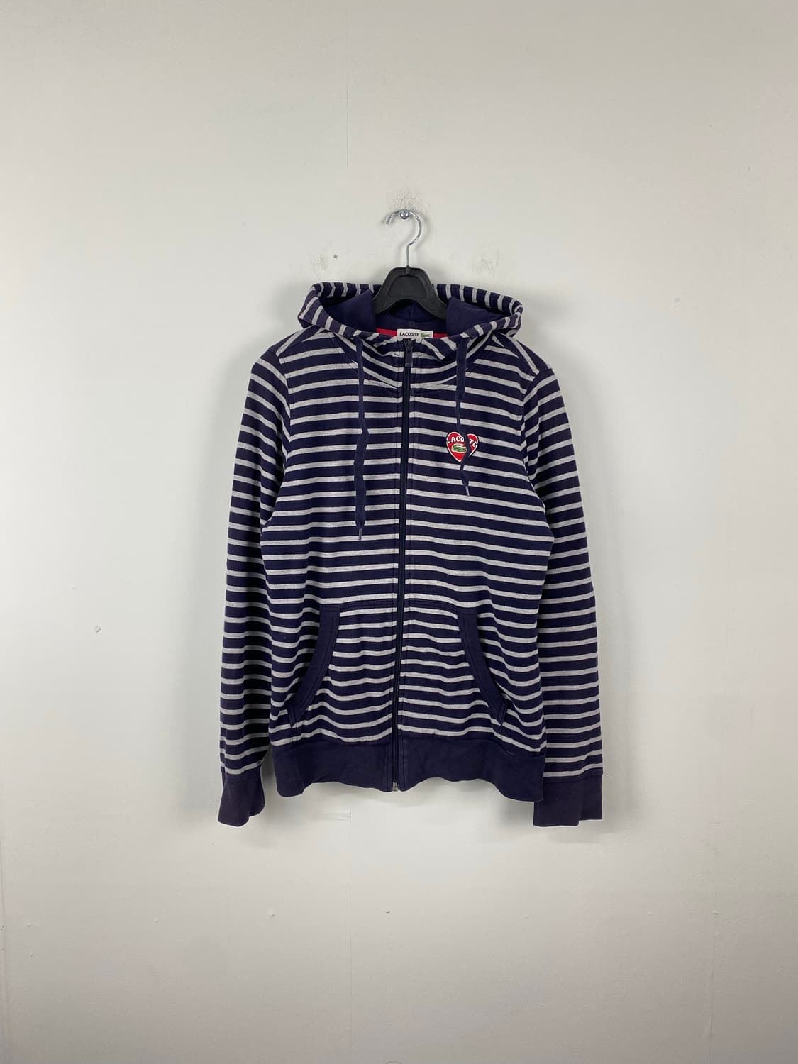 라코스테 스트라이프 하트로고 후드집업 40 <562> 상품이미지1