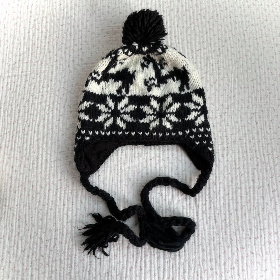 JPN/ 노르딕 이어플랩 비니 폼폼이비니 모리걸이어플랩 모리룩비니 상품이미지4