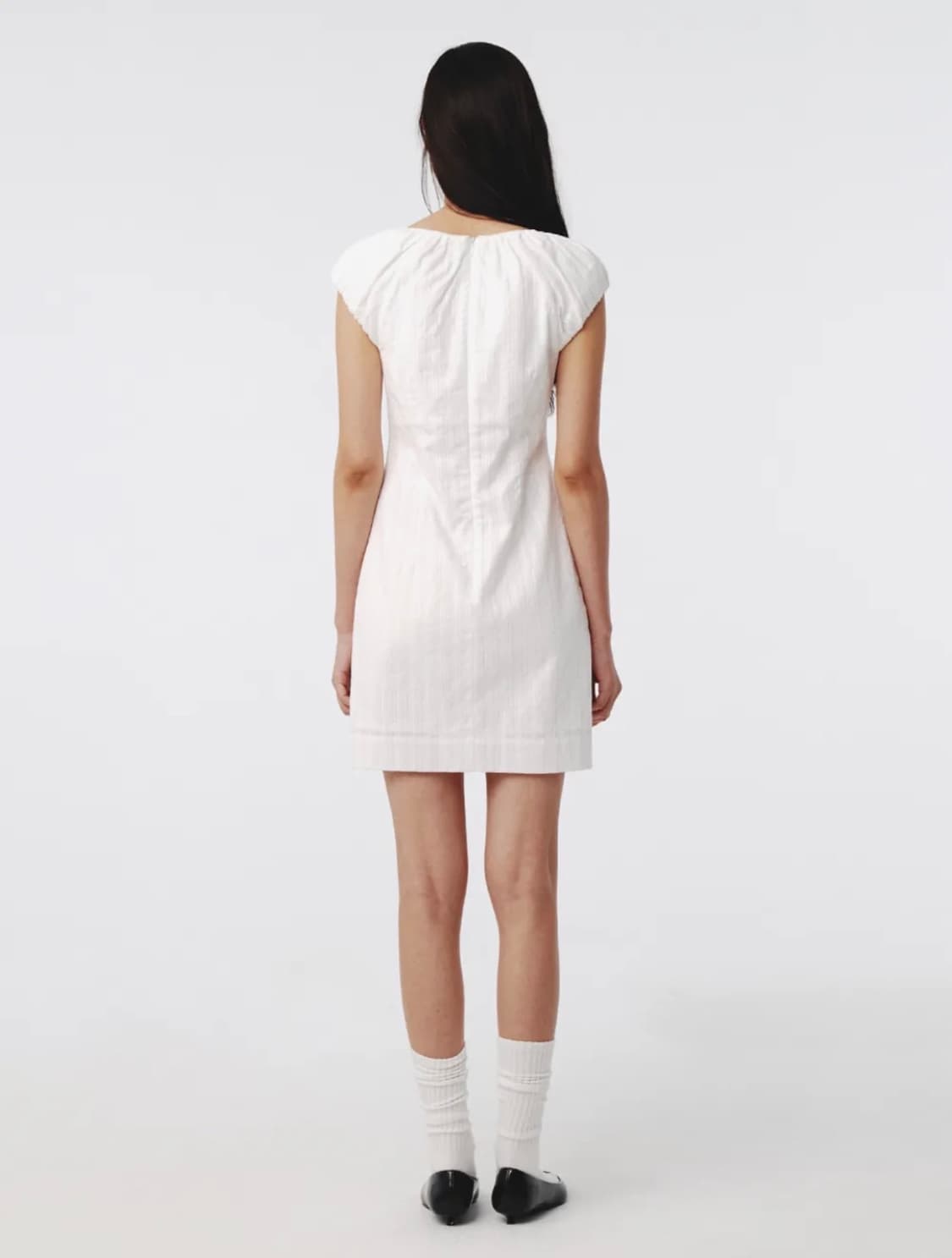 기준 pure lace mini dress off-white 상품이미지3