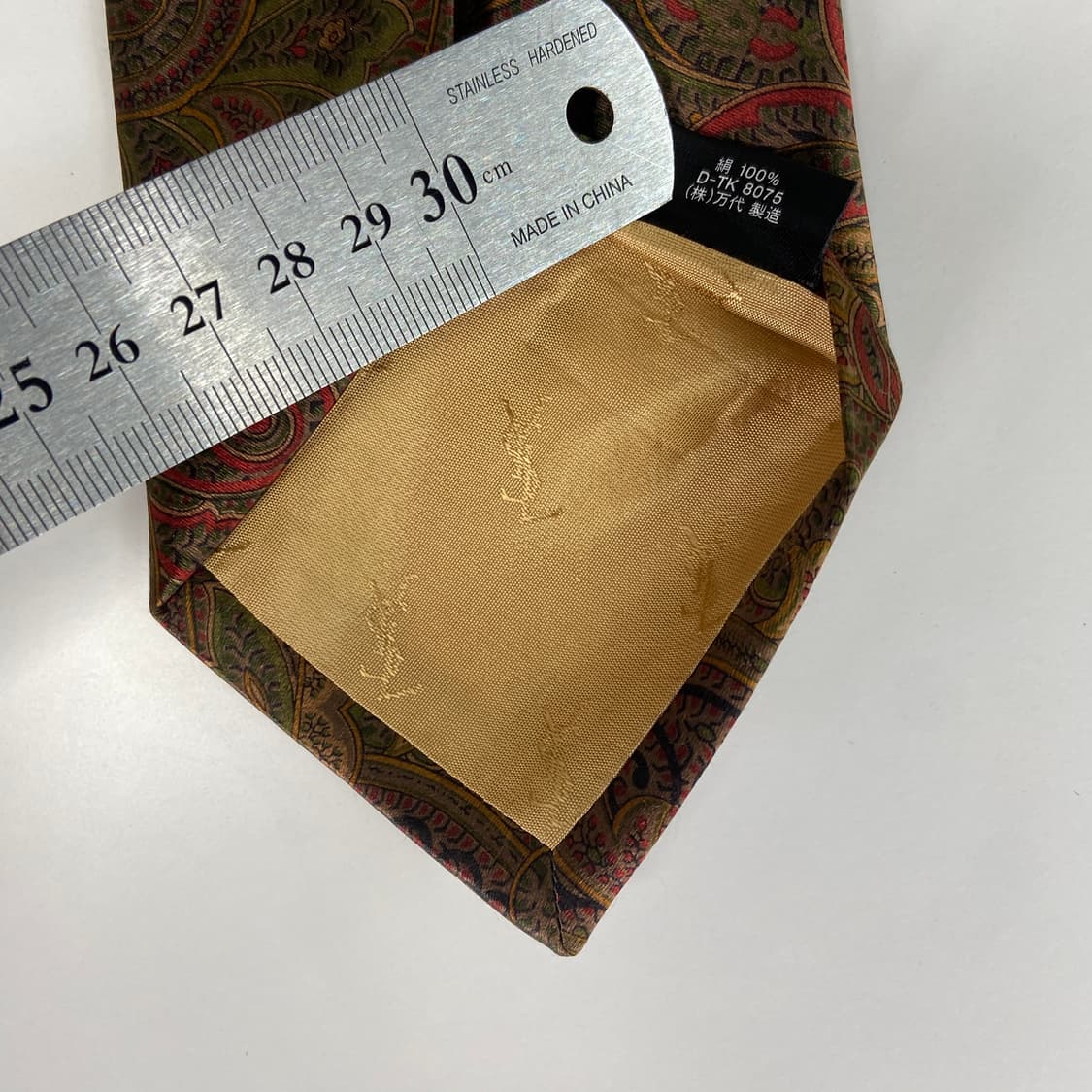 입생로랑(YSL) 명품 정품 페이즐리 넥타이 상품이미지6