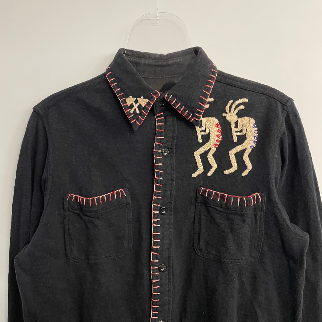 인디언 모터사이클 자수 셔츠 상품이미지3