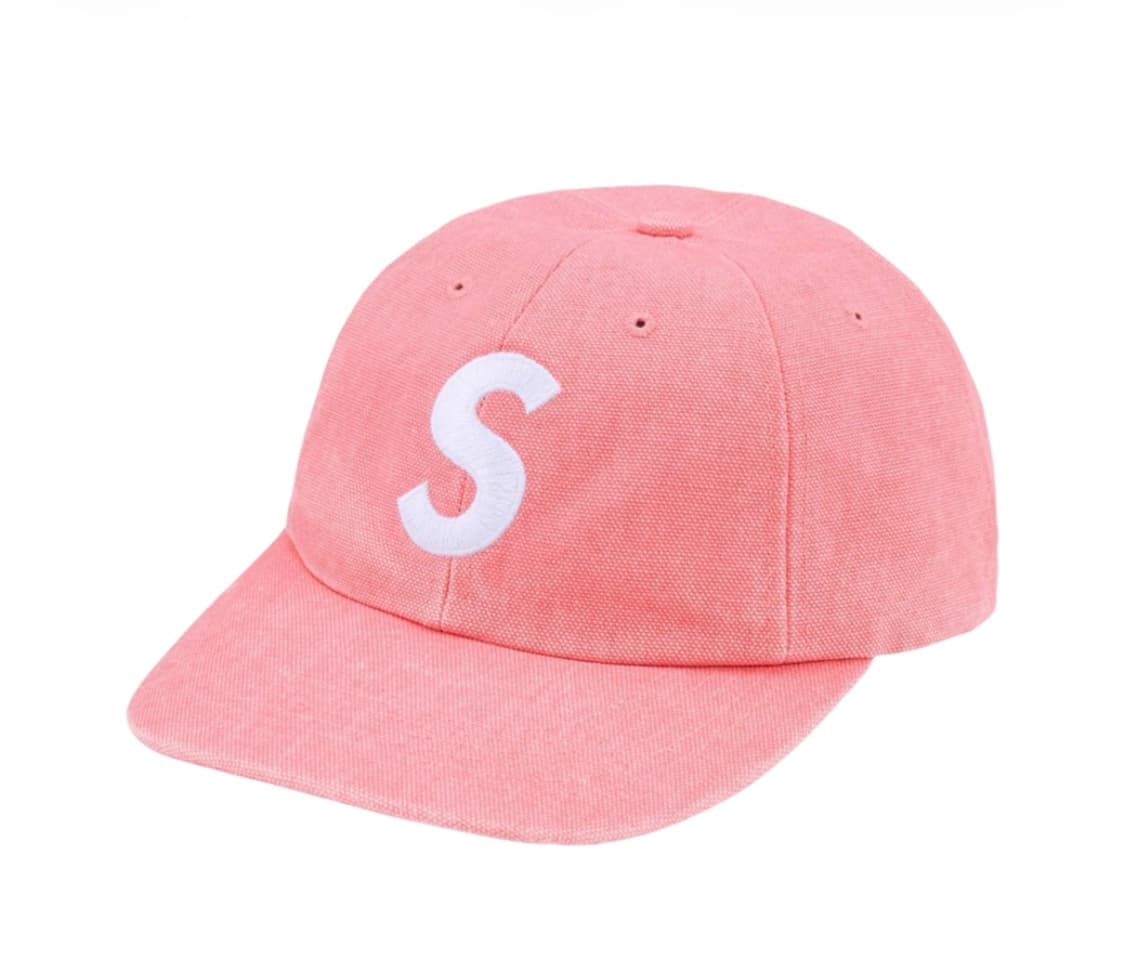 슈프림 피그먼트 S 로고 6-패널 브라이트 핑크 - 24FW 상품이미지1