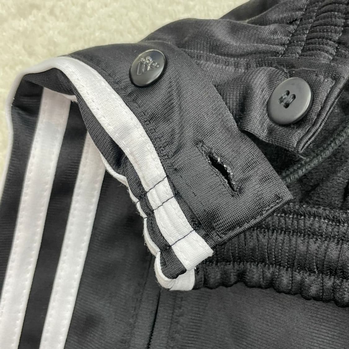 ADIDAS 올드스쿨 버튼 트랙팬츠 블랙 M 상품이미지3