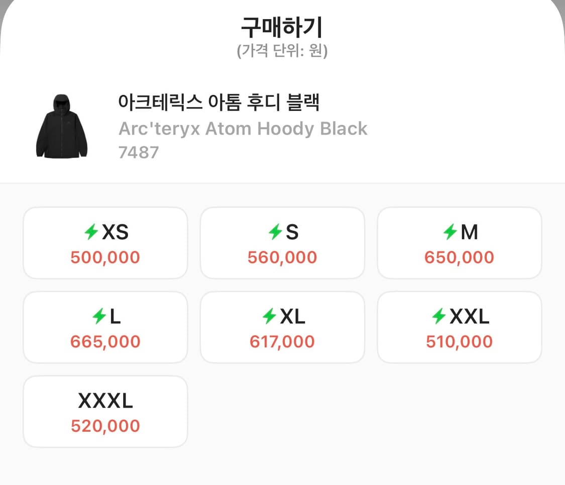 아크테릭스 아톰 후디 블랙 XL 상품이미지2
