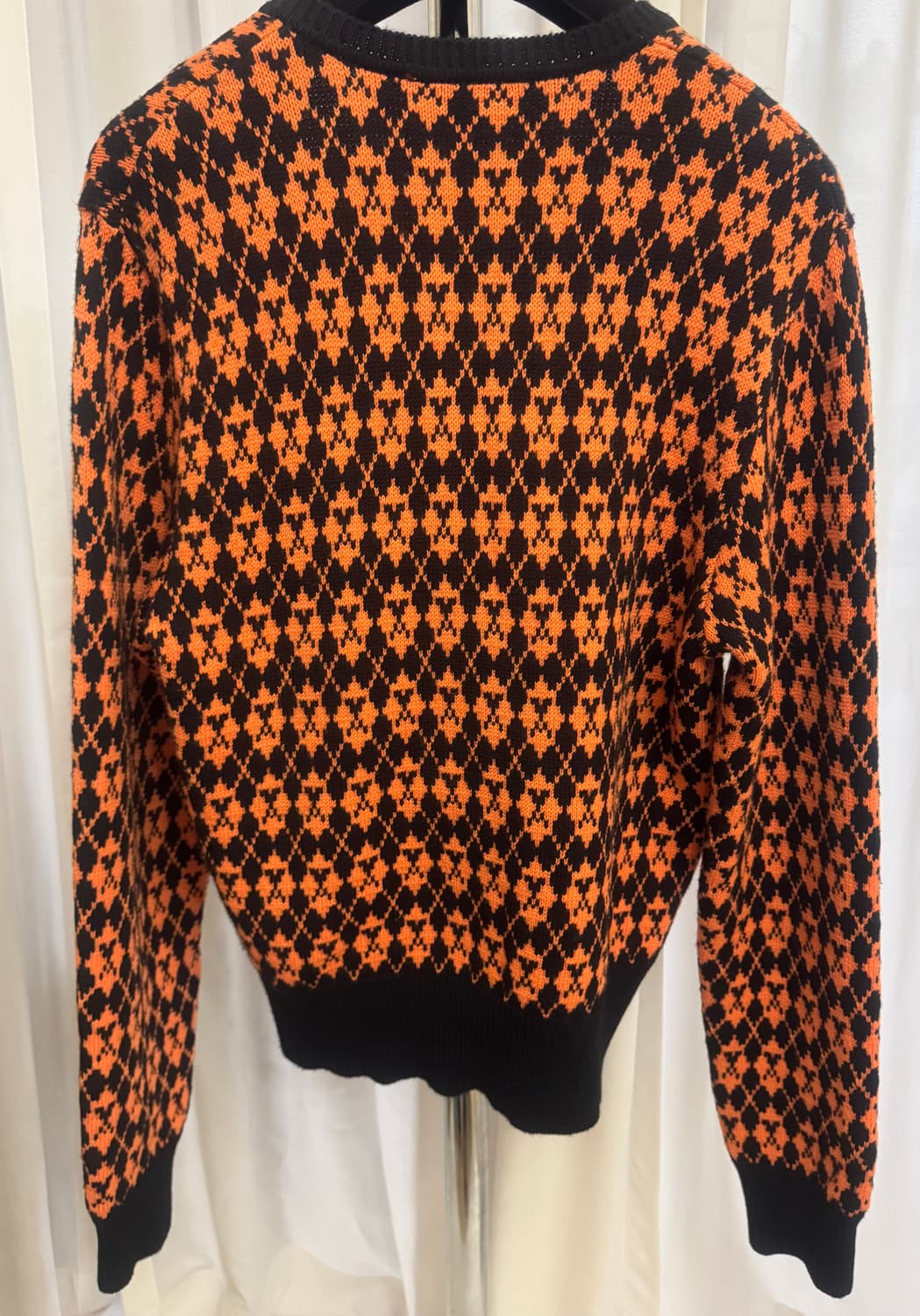 AMI 아미 아가일 니트 (블랙/오렌지) 상품이미지9