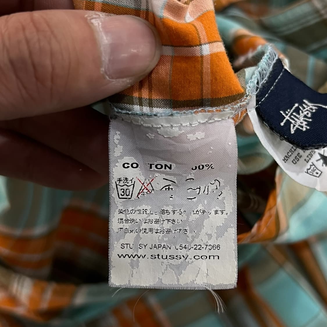  90s stussy 체크 하프셔츠 y12399 상품이미지8