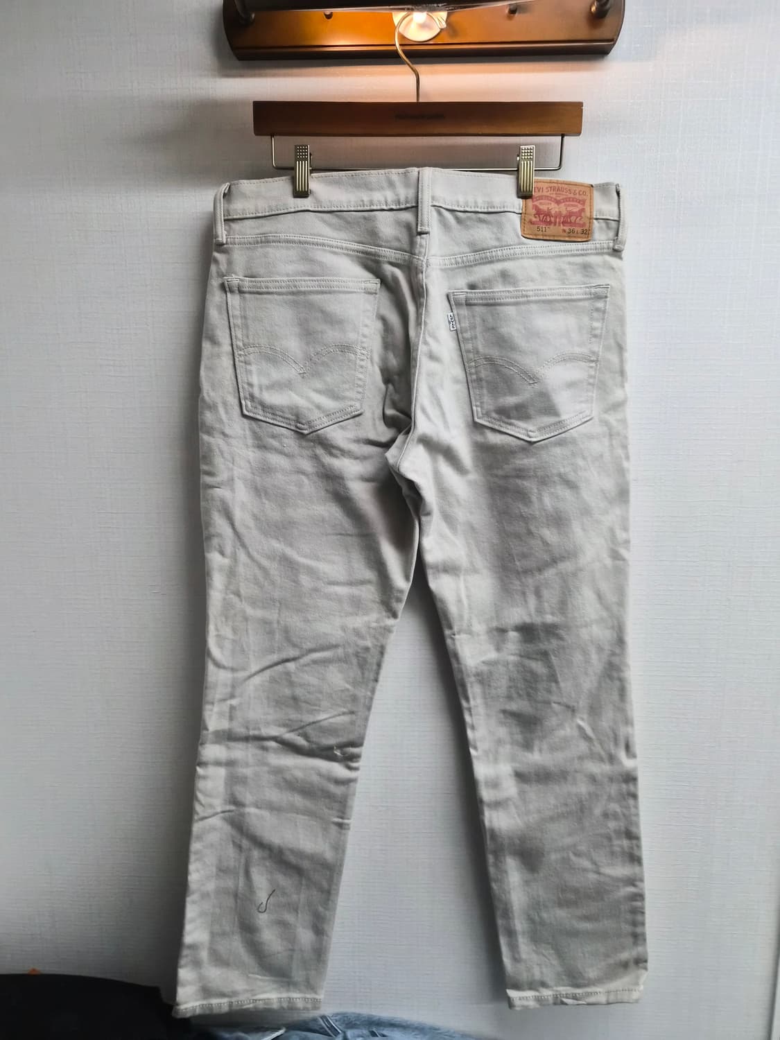 36) 리바이스 511 크림 베이지 데님 팝니다 상품이미지2