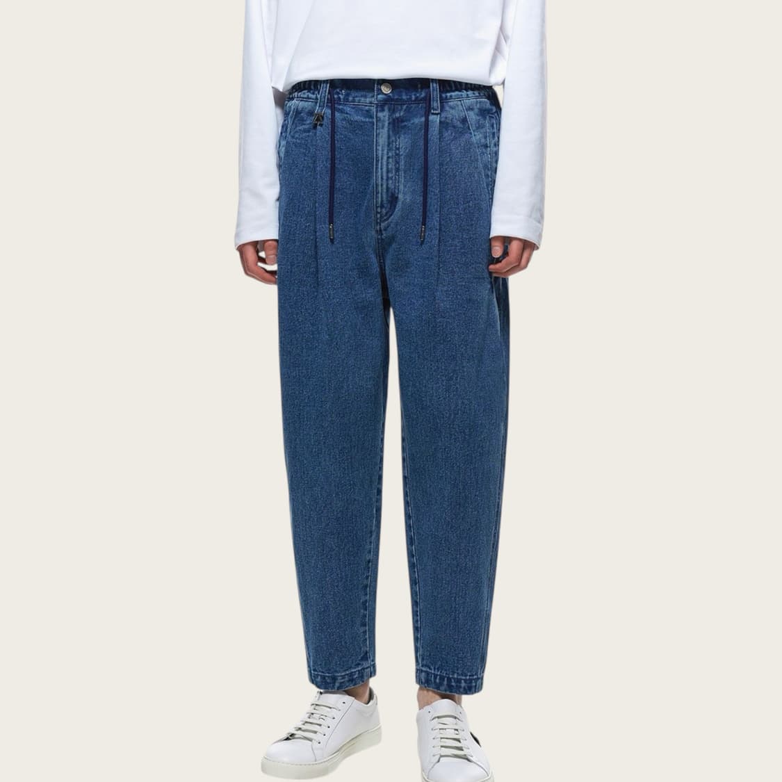 30/ 송지오 24FW 플리츠 캐롯핏 데님팬츠 상품이미지1