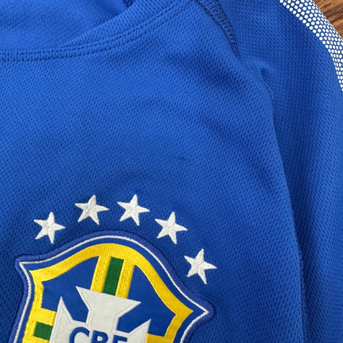 L(95)나이키 브라질 축구대표팀 14-15 시즌 트레이닝 어센틱 티셔츠 상품이미지4