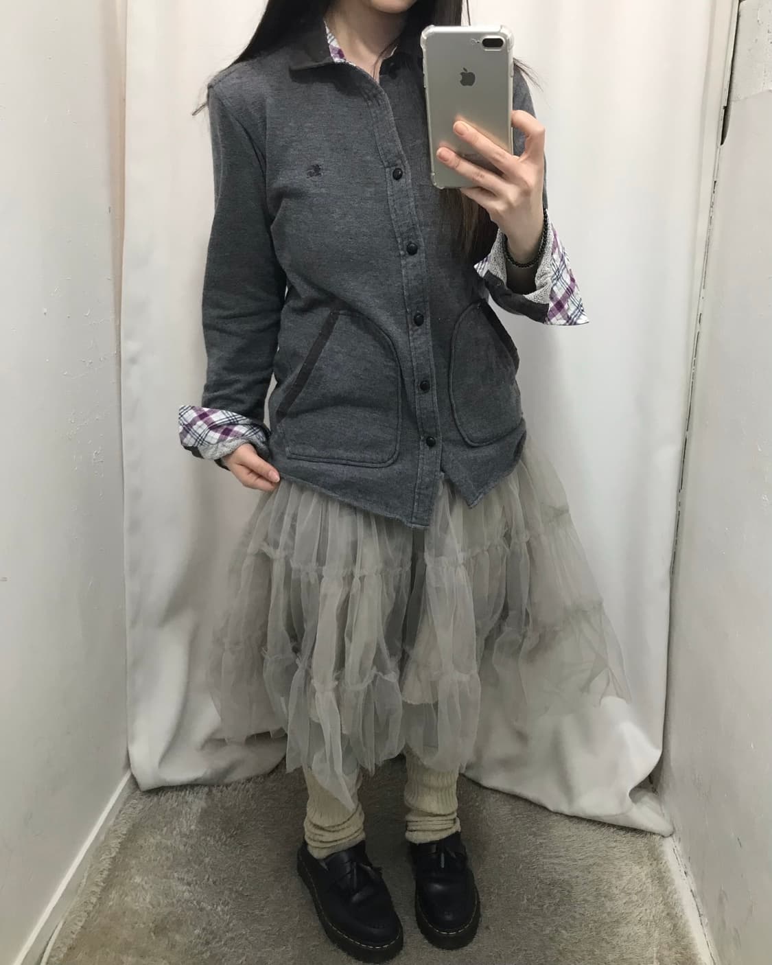 버버리 블랙라벨 포켓 셔츠 (스웨트셔츠 재질) 상품이미지3