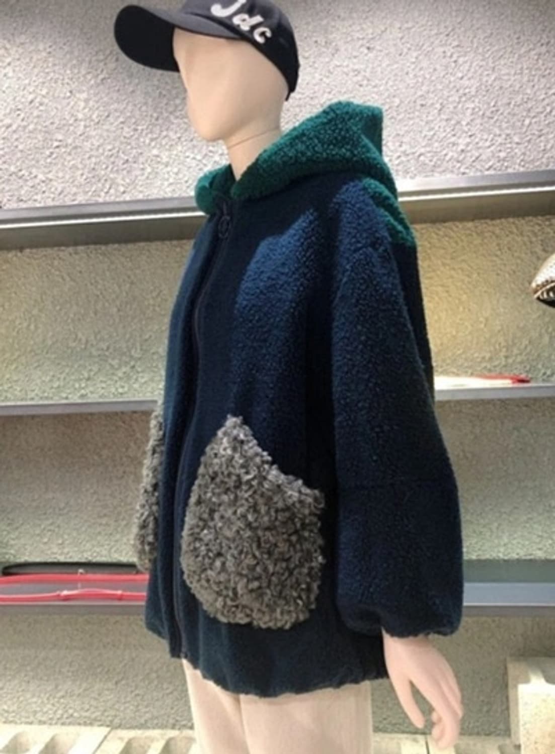 럭키슈에뜨 부클 집업 무스탕  (오버핏)    상품이미지5