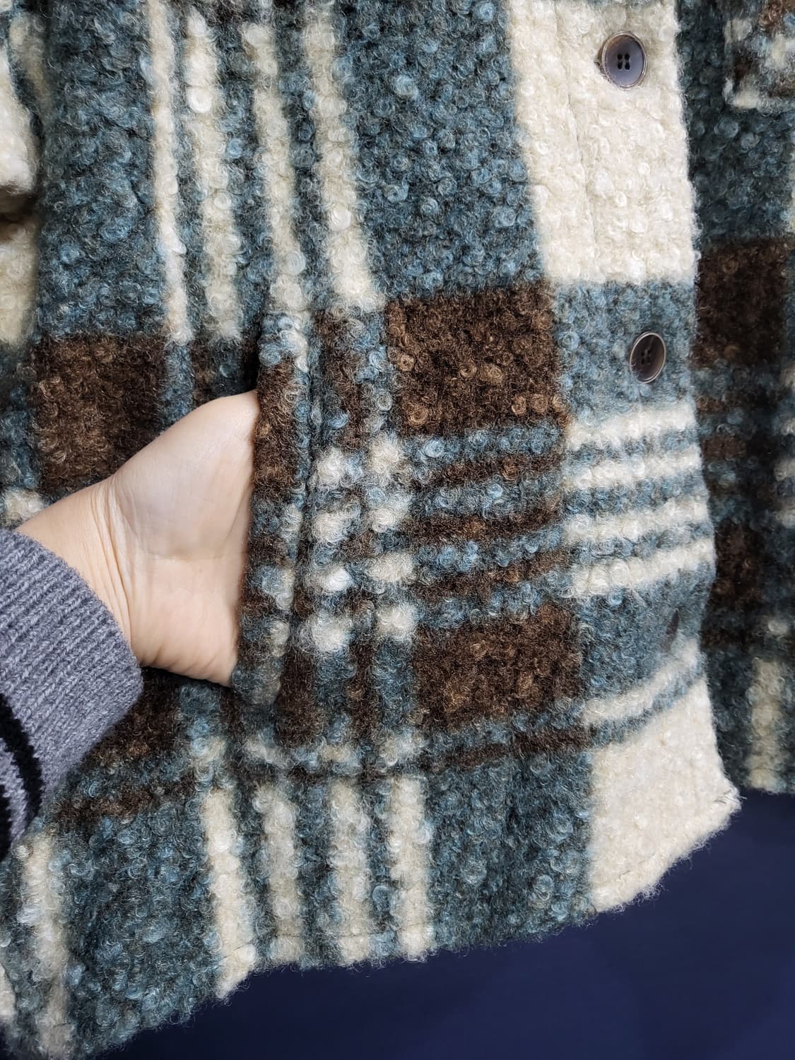 MODS 셔츠식 부클자켓(새상품) 상품이미지4