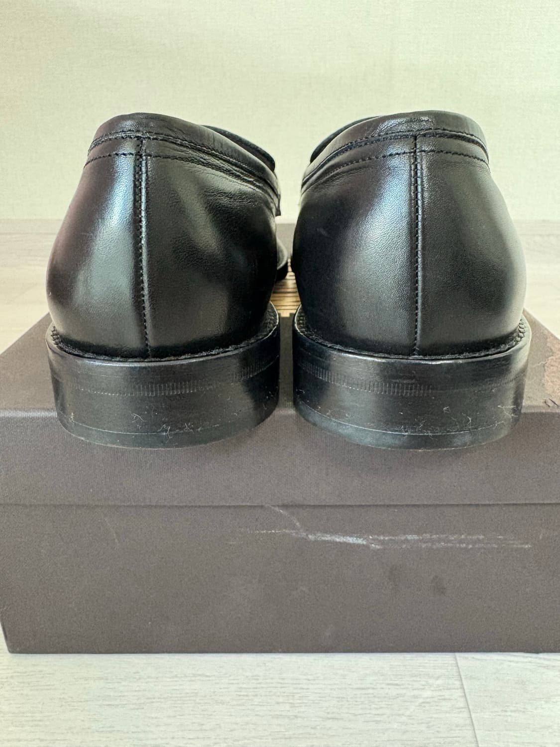 페레가모 블랙 가죽 로퍼 265 8D  상품이미지5