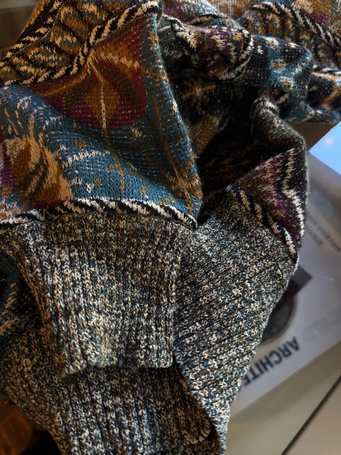 미쏘니 패턴 니트 100 상품이미지10