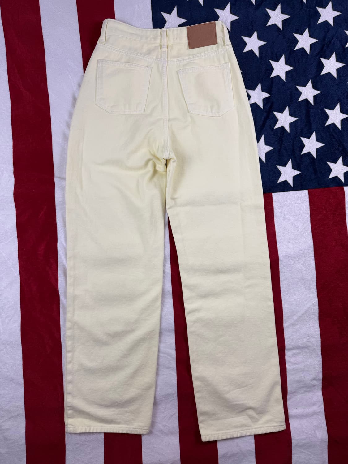 마틴킴 크림 로고 데님 S ✨ 상태 좋음 상품이미지2