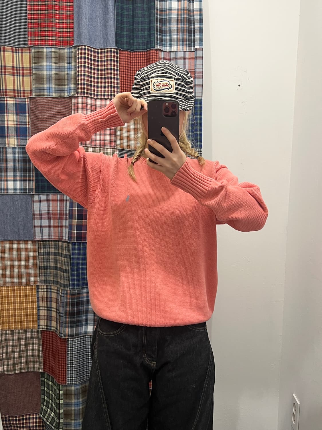 폴로 핑크 니트 상품이미지2