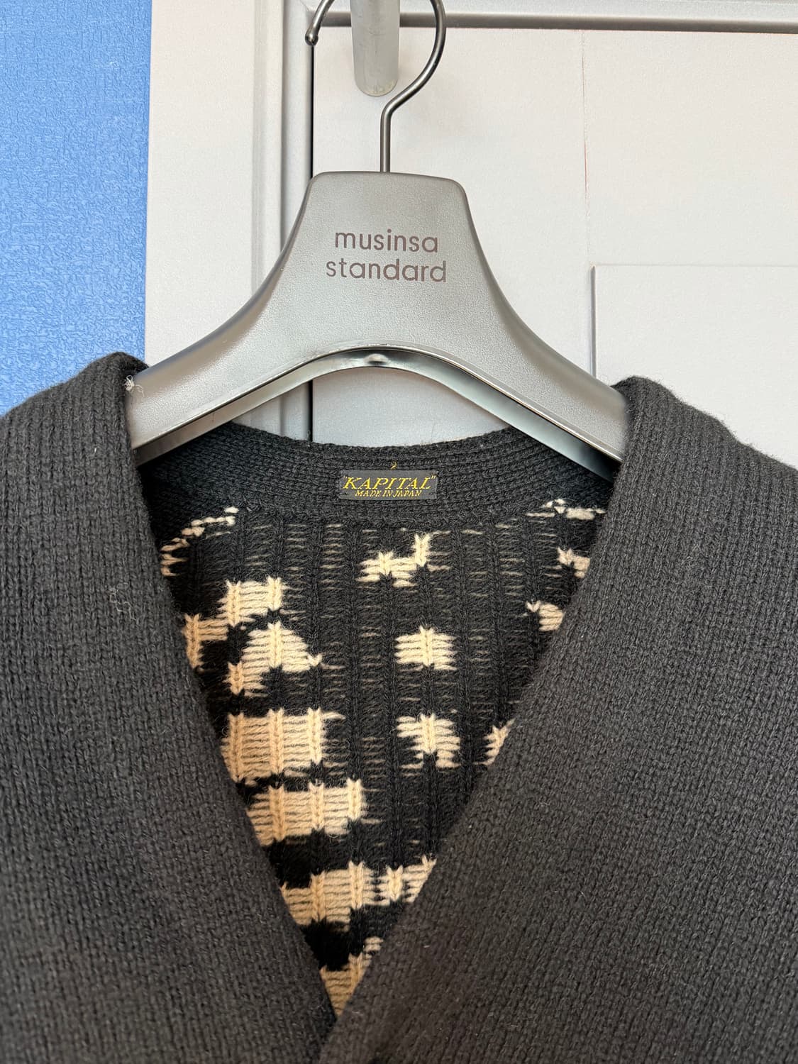 캐피탈 본 니트 가디건 블랙 (3) 상품이미지6