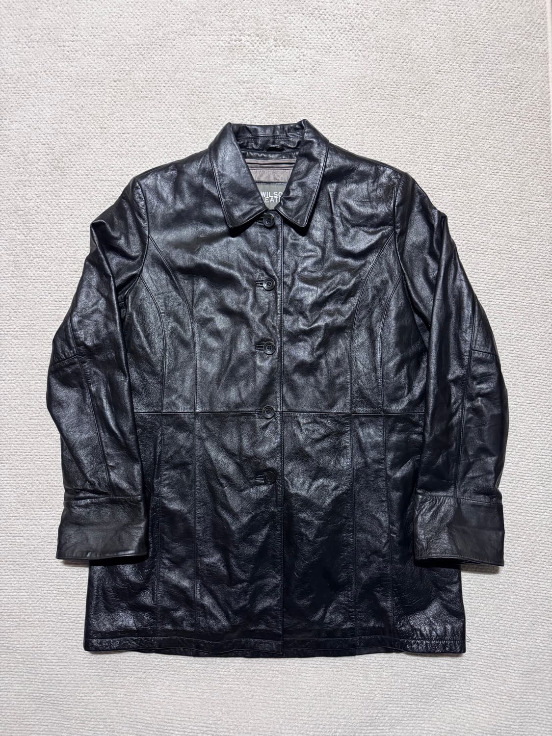 윌슨 레더 양가죽 레더코트 L 상품이미지1