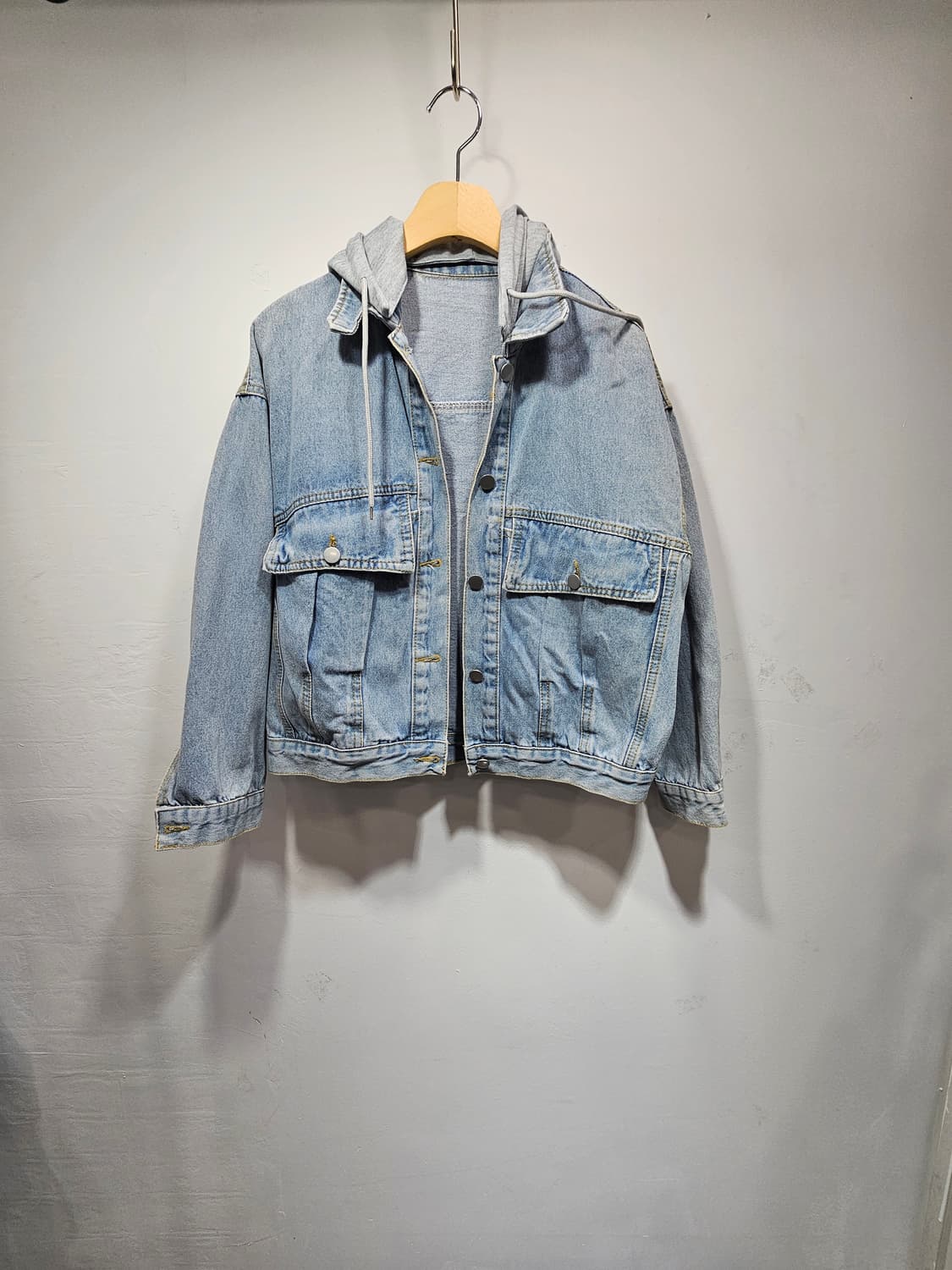 후드 탈부착 청자켓 상품이미지1