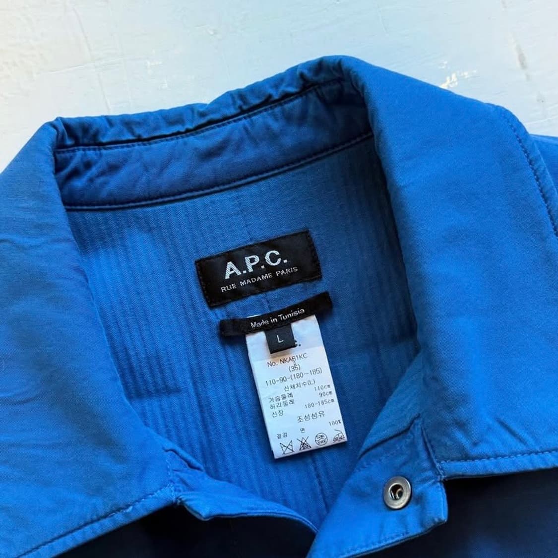 21fw 아페쎄 블루 워크 자켓 상품이미지7