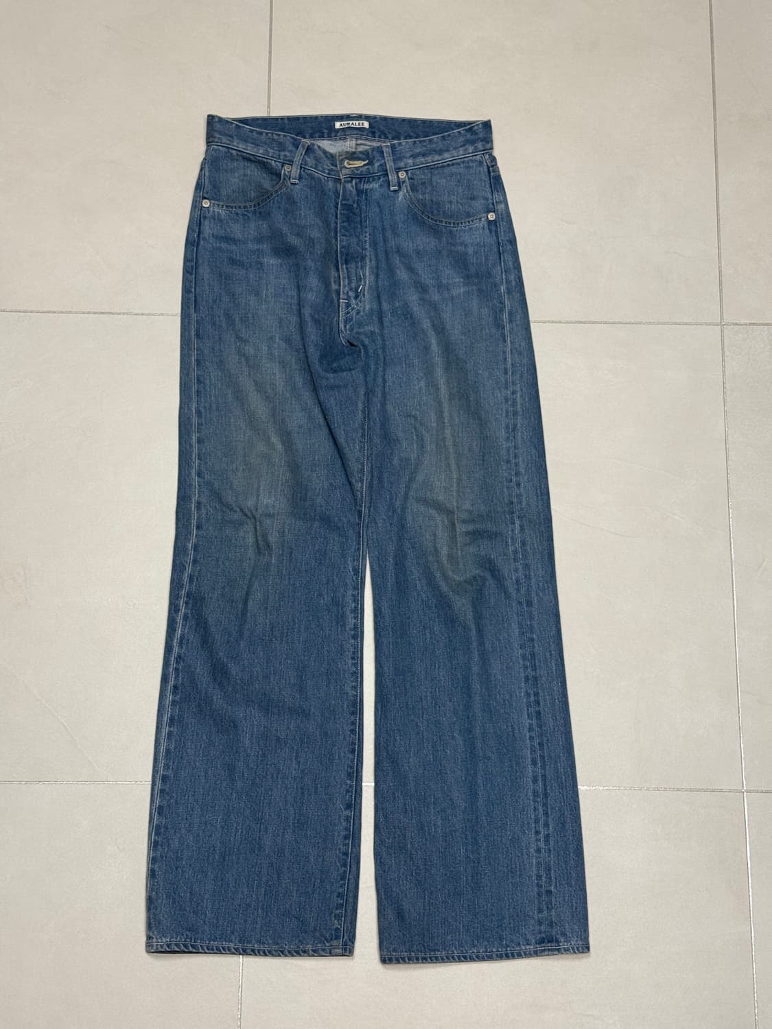 [2/29size] 24ss 오라리 셀비지 라이트 데님(라이트 인디고) 상품이미지5