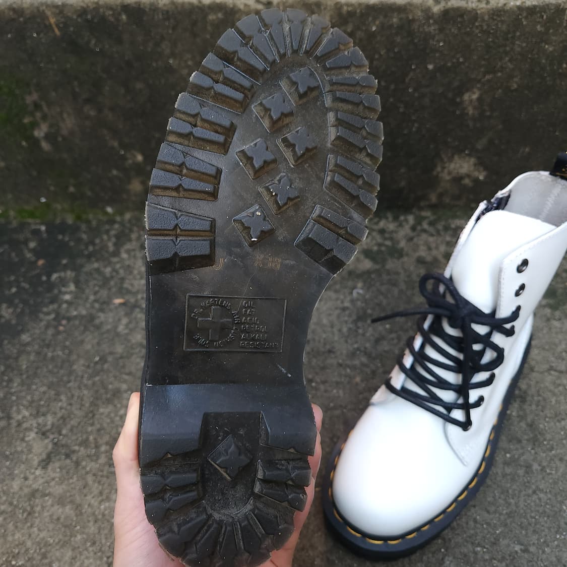 [3UK] 닥터마틴 JADON 화이트 부츠 상품이미지5