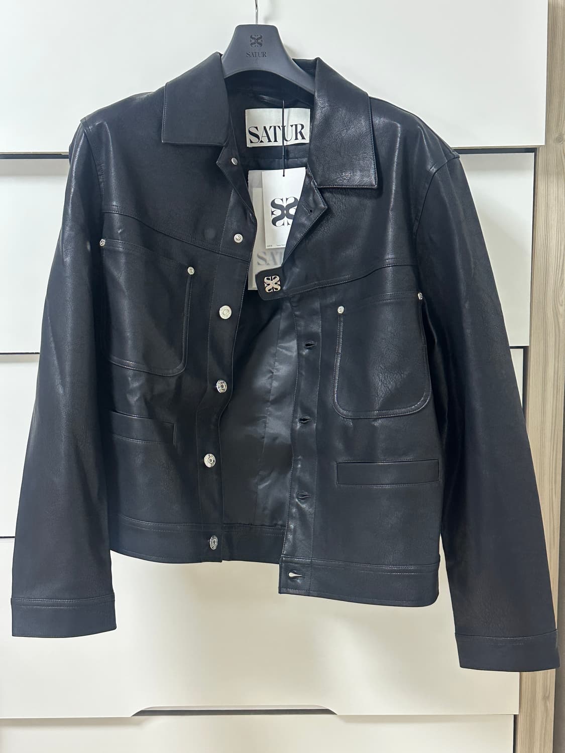 새터 폭스 레더 자켓 새상품 상품이미지1