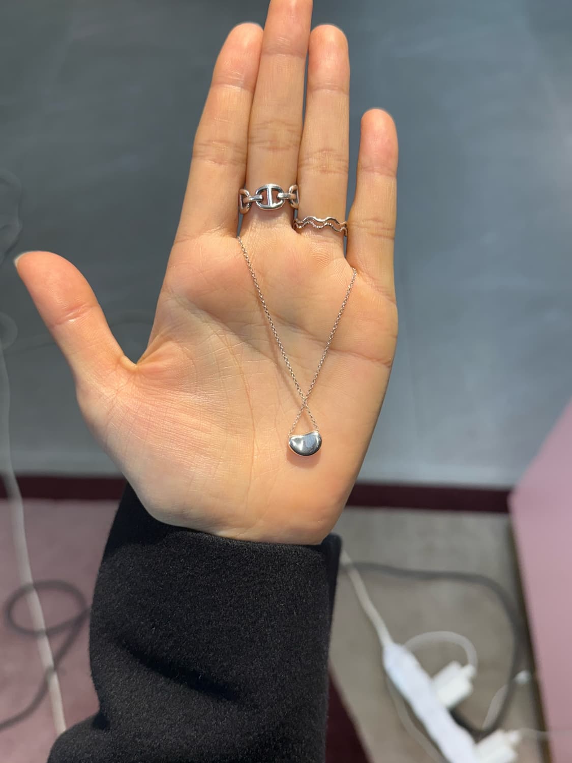 티파니 미니빈 목걸이 92.5실버 상품이미지5