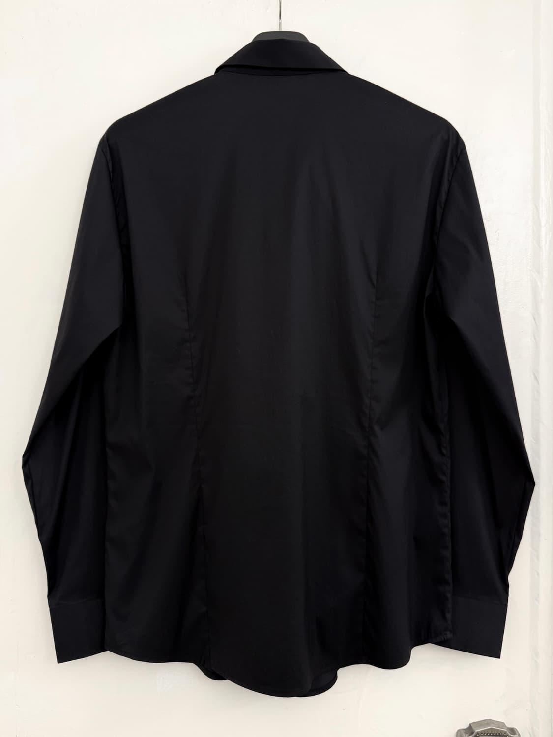 SOLID HOMME Black Stretch Dress Shirt 상품이미지5