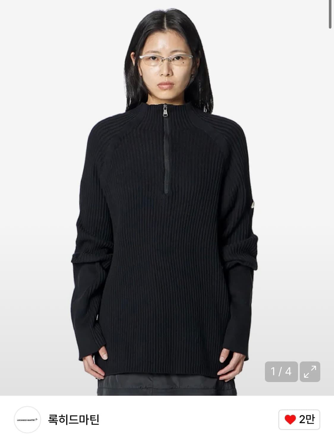 락히드마틴 scheme knit black size 2 상품이미지4