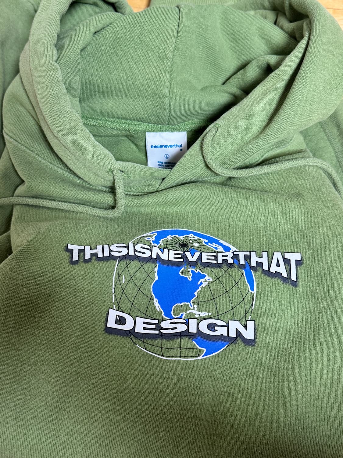 디스이즈네버댓 지구본 후드티 L 상품이미지1
