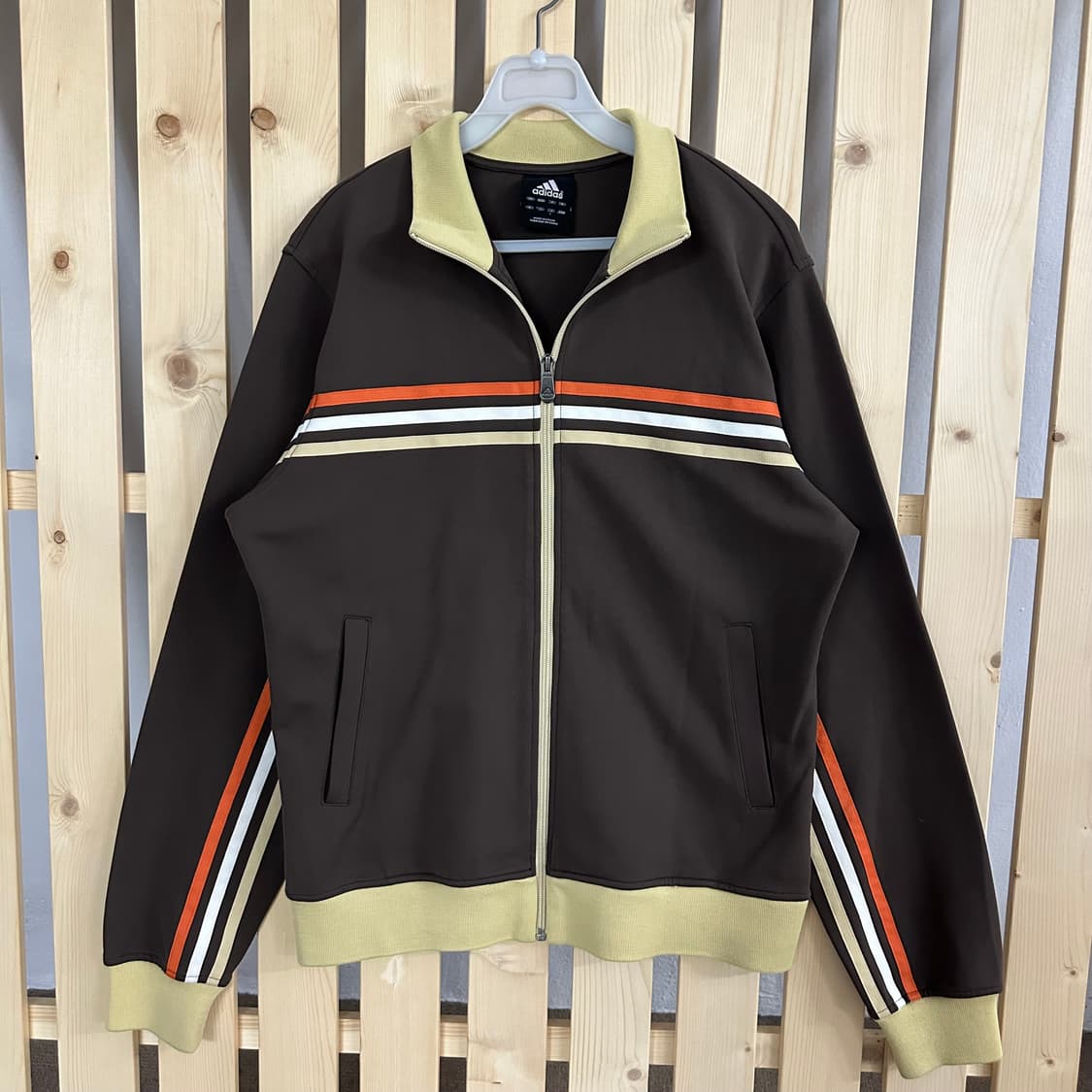 (M) 아디다스 브라운 빅로고 트랙탑 져지 상품이미지1