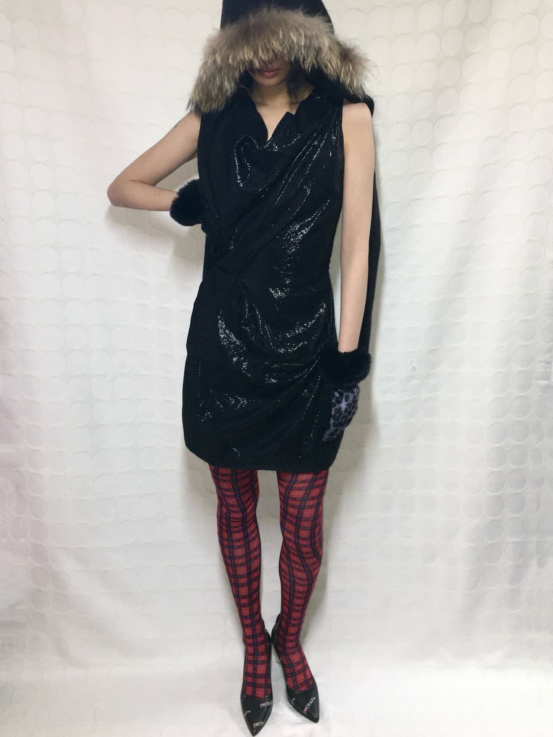 vivienne westwood 드레이핑 반짝이 드레스 상품이미지3