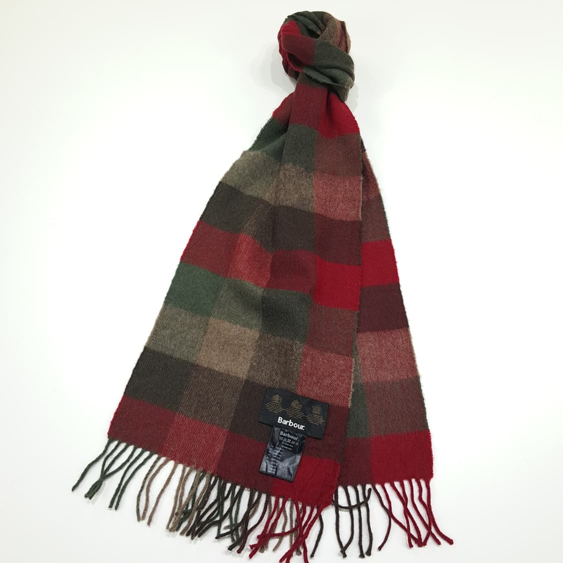 MX366 바버 멀티블록 체크 울 머플러 상품이미지2