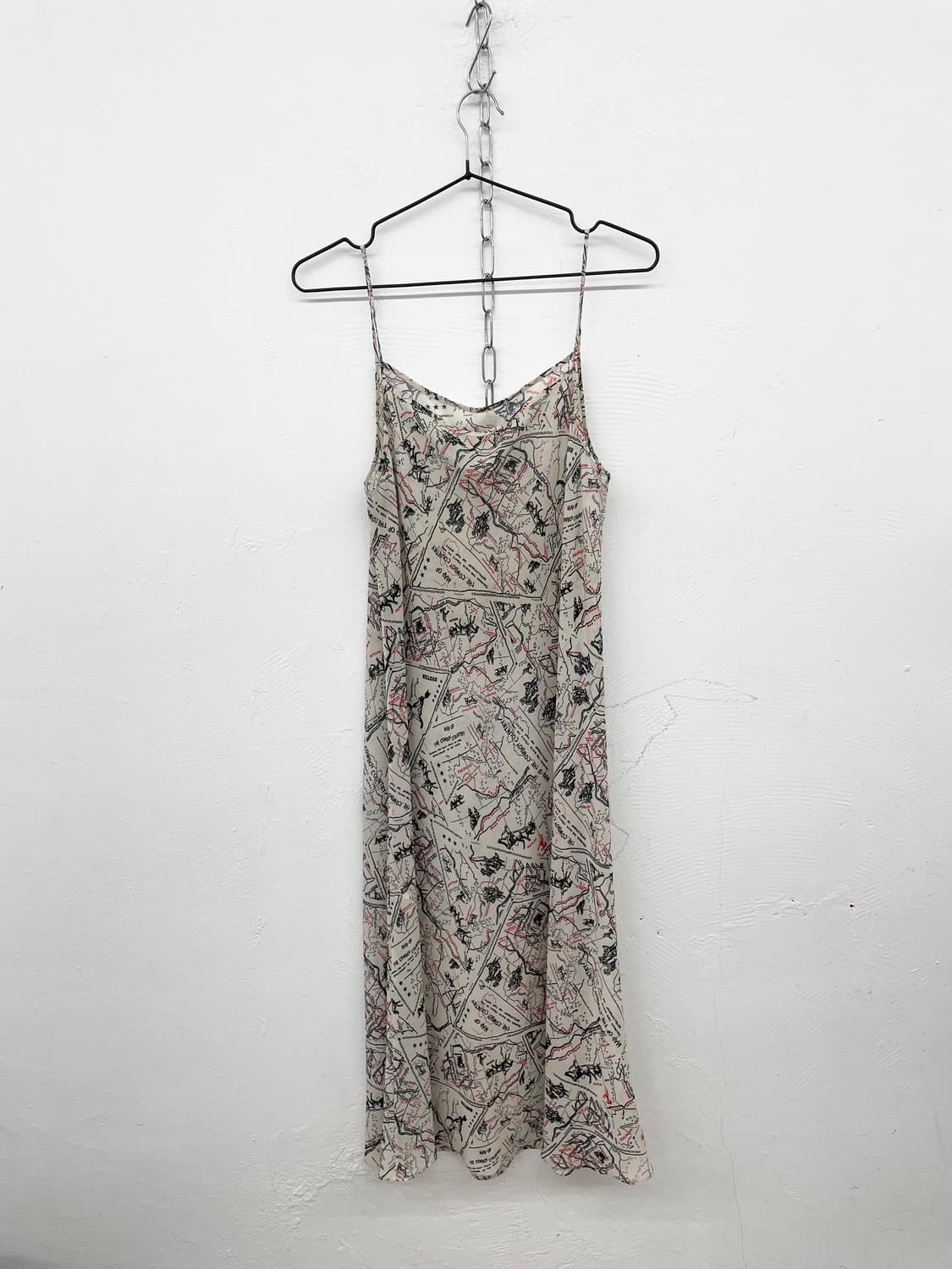 패턴 시어 레이어드 슬립 상품이미지6