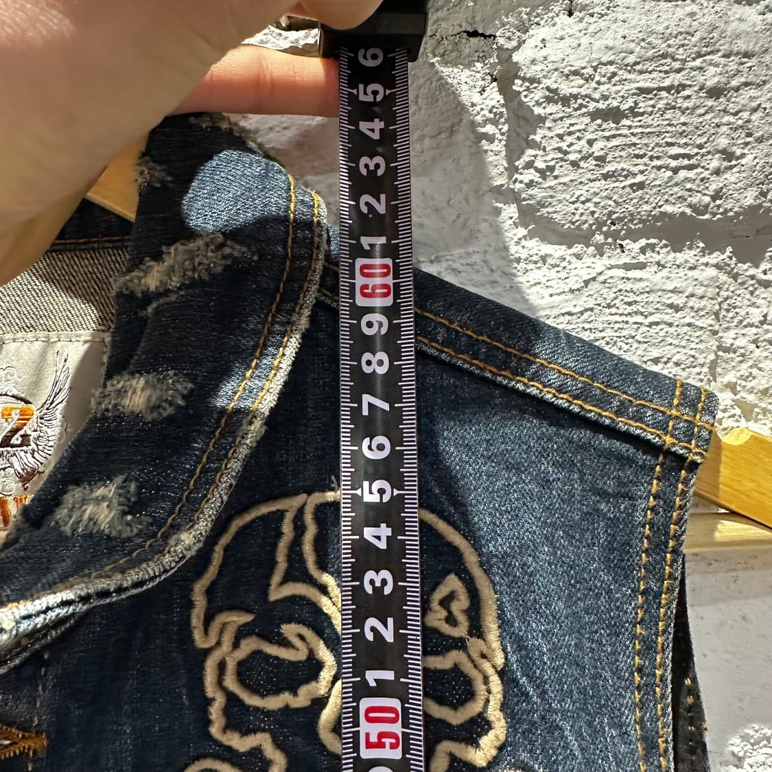 Cloud72 바이커 데님 조끼 상품이미지3