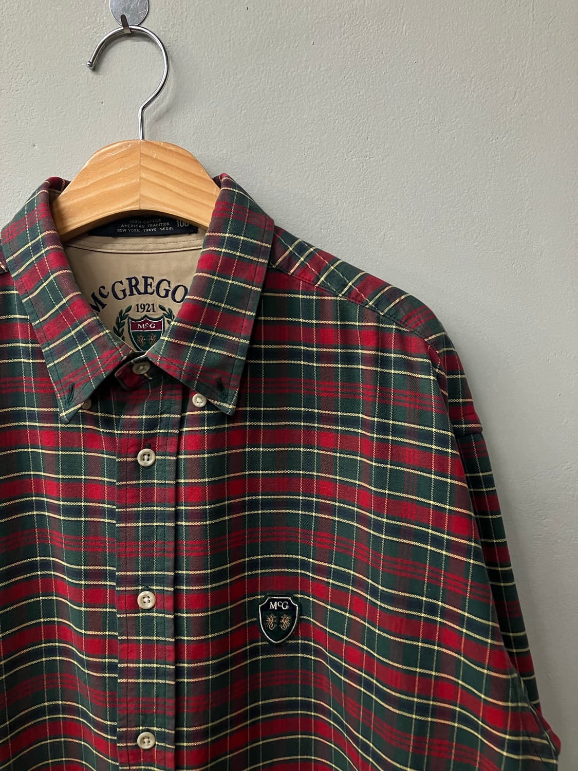 맥그리거 타탄 체크셔츠 프레피룩 상품이미지3
