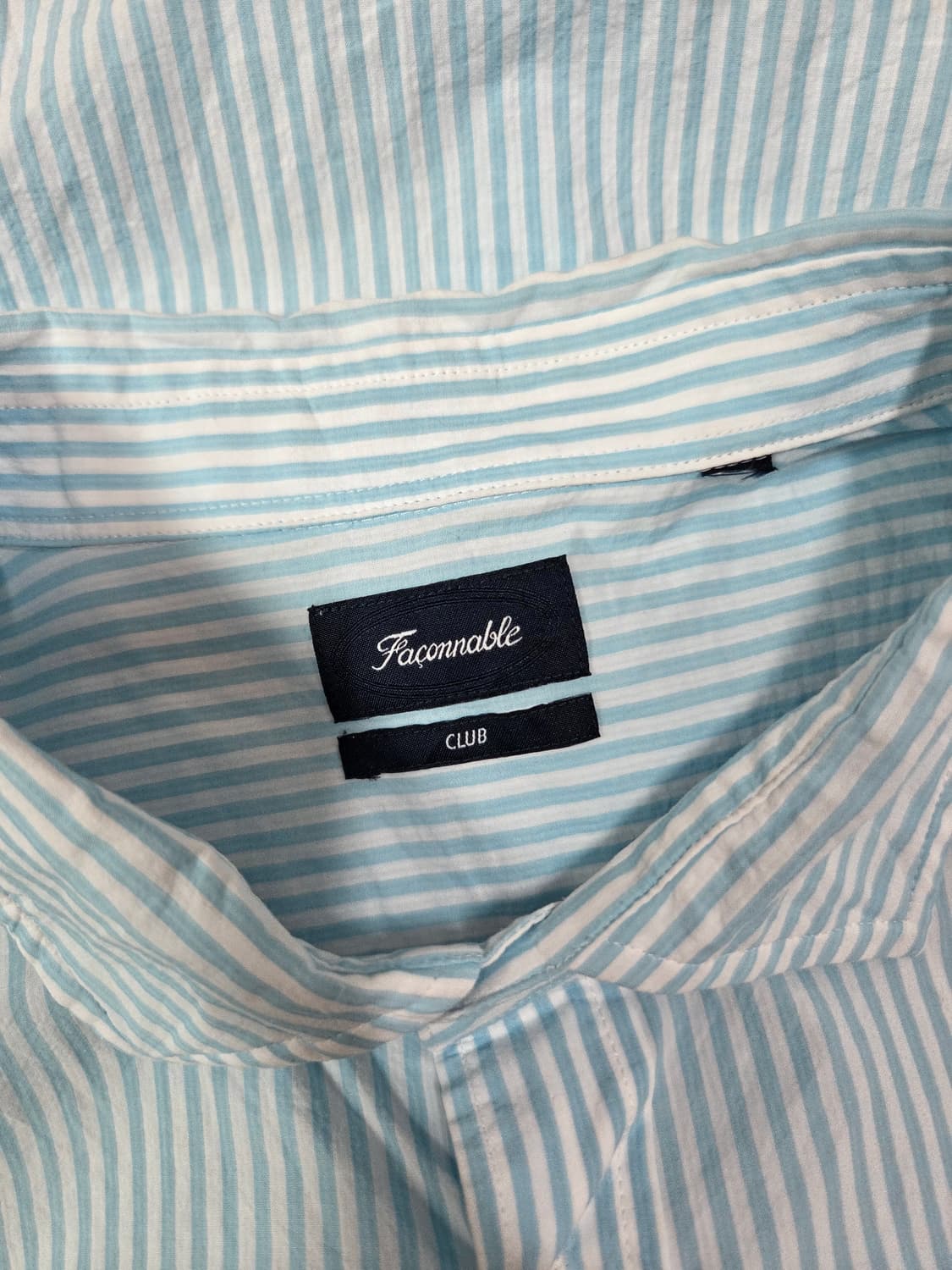 Faconnable 파쏘나블 블루 스트라이프 셔츠 상품이미지7