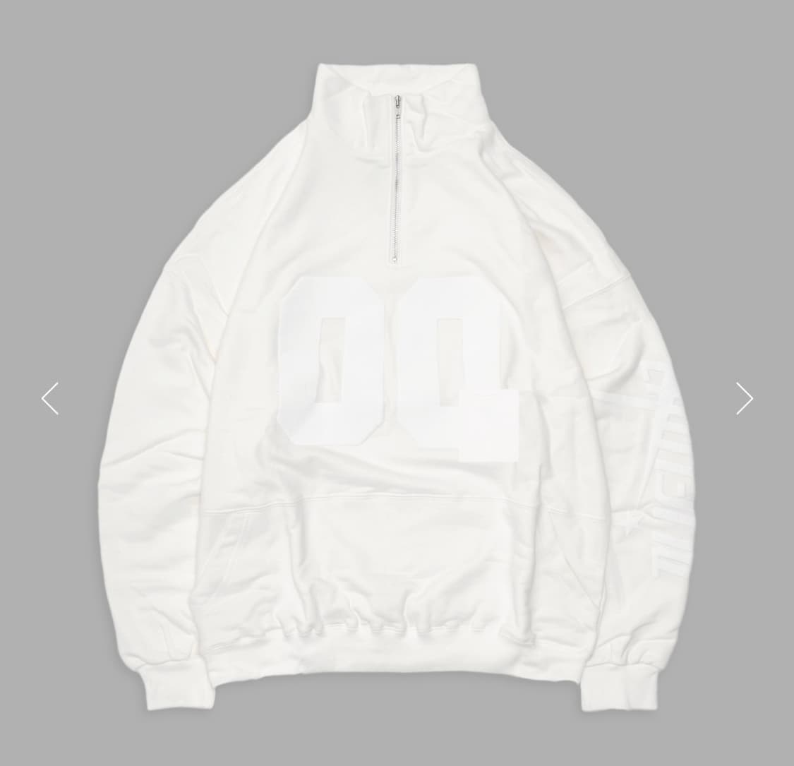 Tuewid 00 하프집업 화이트 상품이미지1